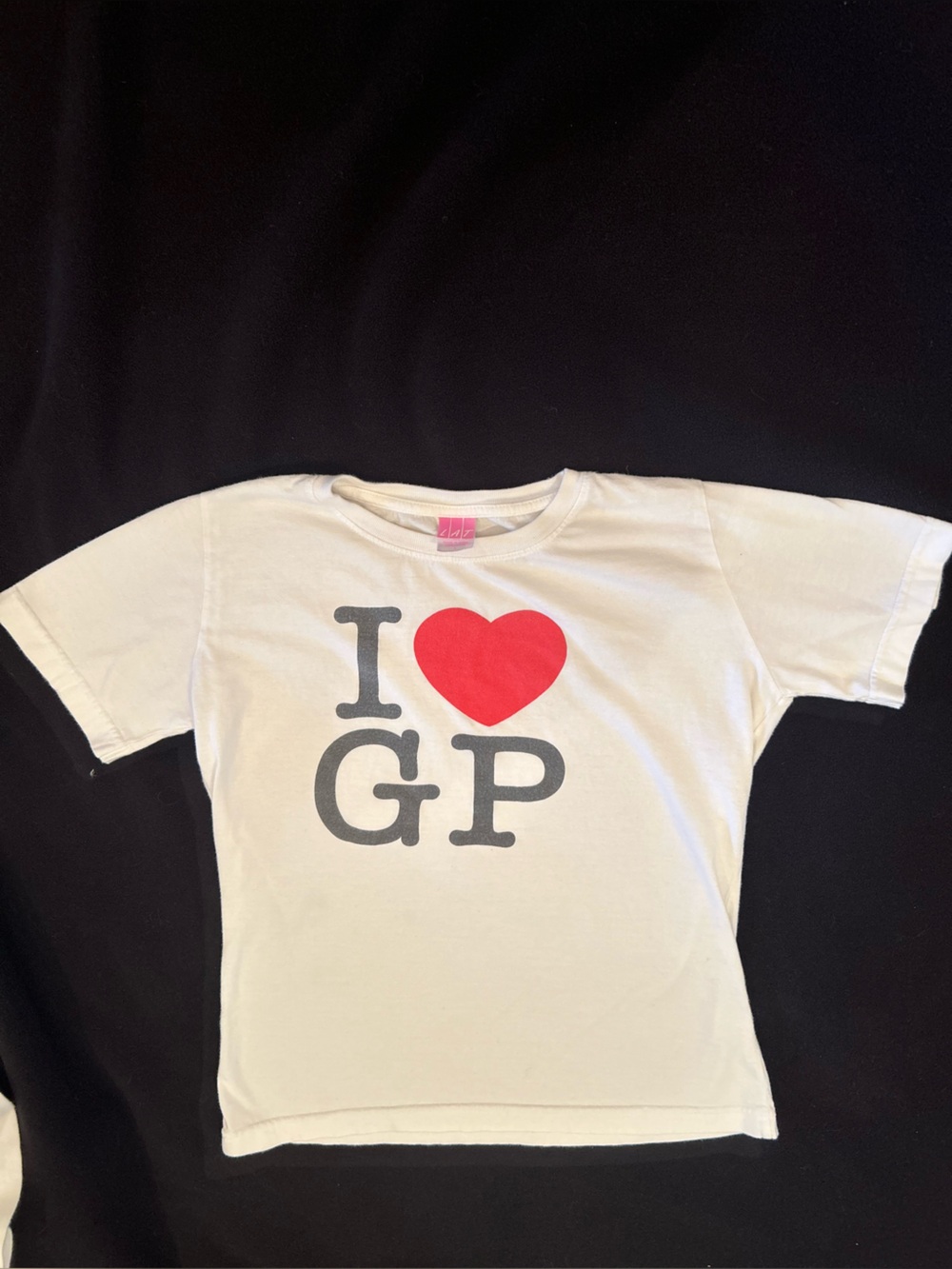 I Heart GP White womans T, AS
